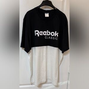 Reebok Classic Two-Tone Tee in Black and White 2 XL New without tags